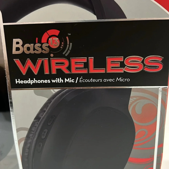 Maxell 199793 Bass 13 Wireless Headphone with Mic - Black - New - Picture 2 of 6